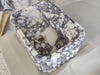Calacatta Viola Fluted Marble Sink - luxury marble vanity
