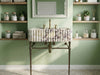 Calacatta Viola Marble Console Sink with Brass Stand - marble sink