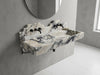 Calacatta Viola Marble Sink with Brass Stand - calacatta viola sink