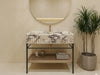 Calacatta Viola Marble Sink with Metal Stand - calacatta viola marble sink