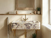 Calacatta Viola Marble Sink with Metal Stand - marble sink