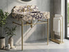 Calacatta Viola Marble Sink with Backsplash - handcrafted marble sink