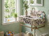 Calacatta Viola Marble Sink with Backsplash - marble sink