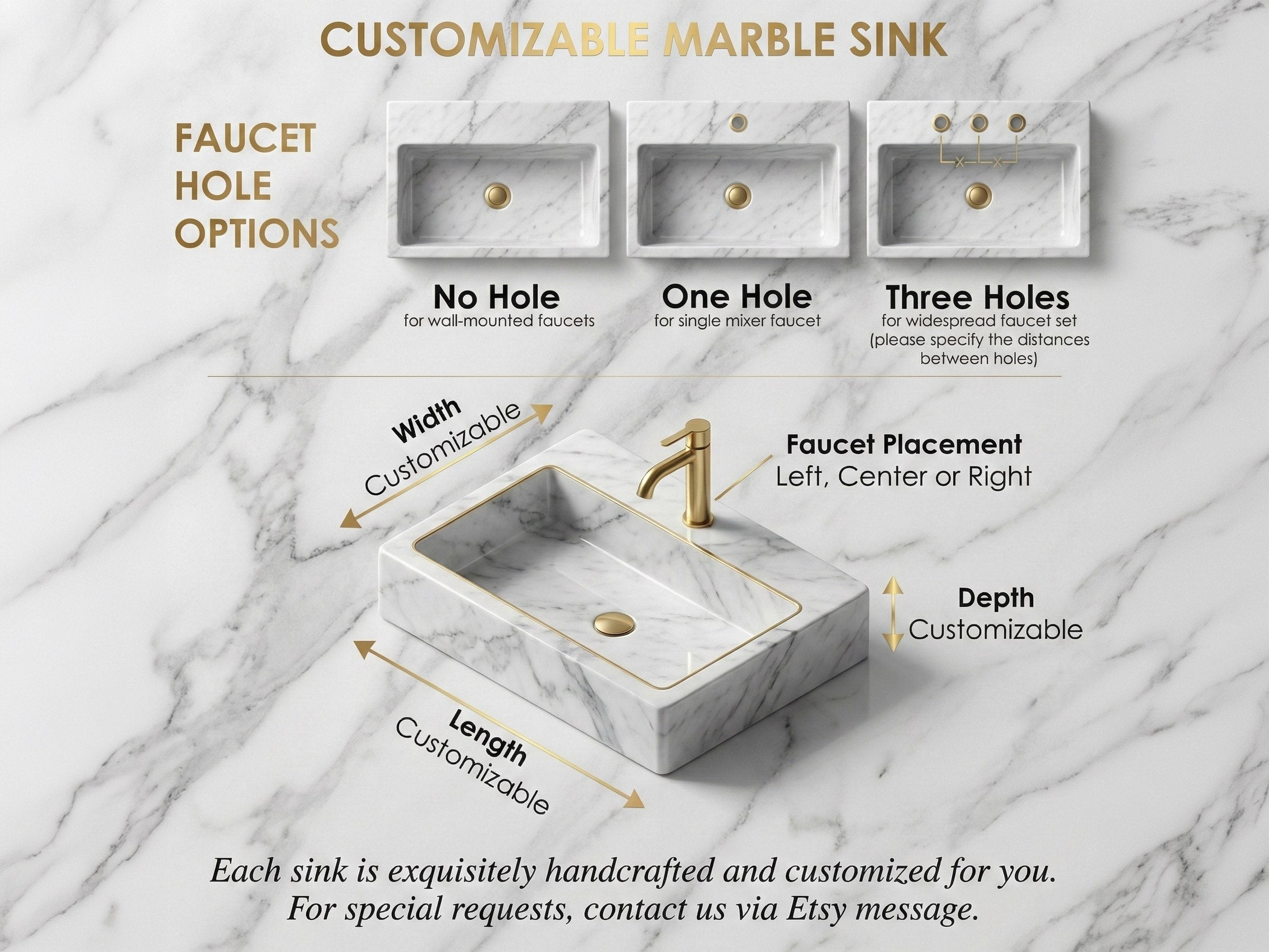 Calacatta Viola Marble Vessel Sink for Luxury Bathroom - luxury marble sink