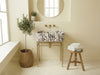 Calacatta Viola Marble Sink with Brass Stand product photo
