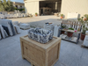 Calacatta Viola Marble Sink with Brass Stand product photo