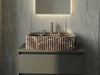 Rosso Levanto Fluted Marble Sink - marble sink