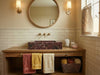 Rosso Levanto Wall Mounted Marble Sink - luxury calacatta