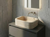Travertine Bathroom Sink for Modern Vanity - wall mounted marble sink