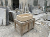 Travertine Bathroom Sink for Modern Vanity - luxury travertine